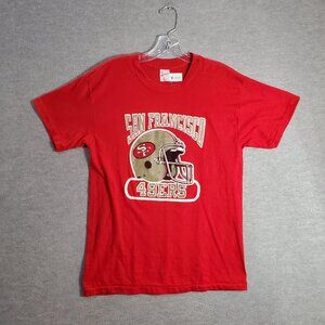 VINTAGE San Francisco 49ers Women Top L‎ Shirt Single Stitch Graphic 80s USA Tee
